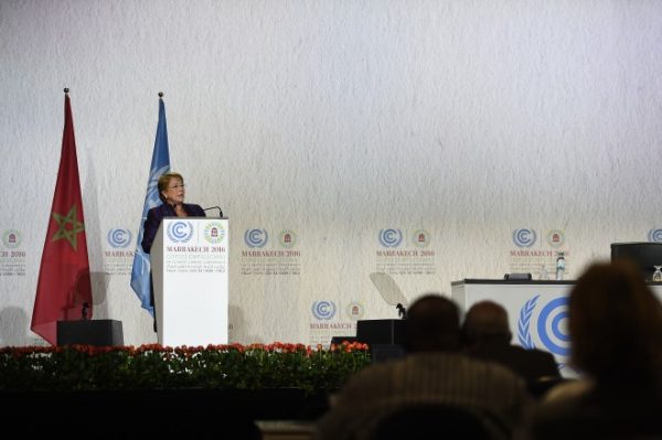 Los anuncios de Bachelet en la COP 22 sobre Cambio Climático