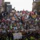 Glasgow Protest march during COP26. Fridays for Future.